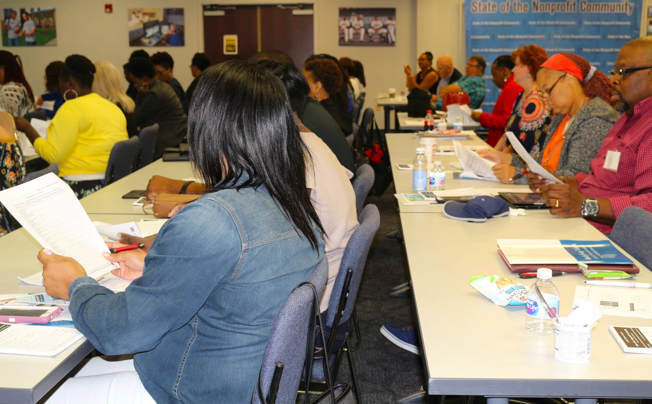 Full room of nonprofit leaders at the summit